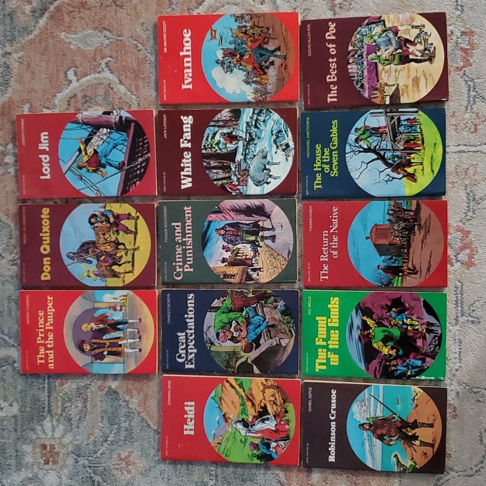 1984 Pocket Classics Paperback Comic Vintage Books, Lot of 13